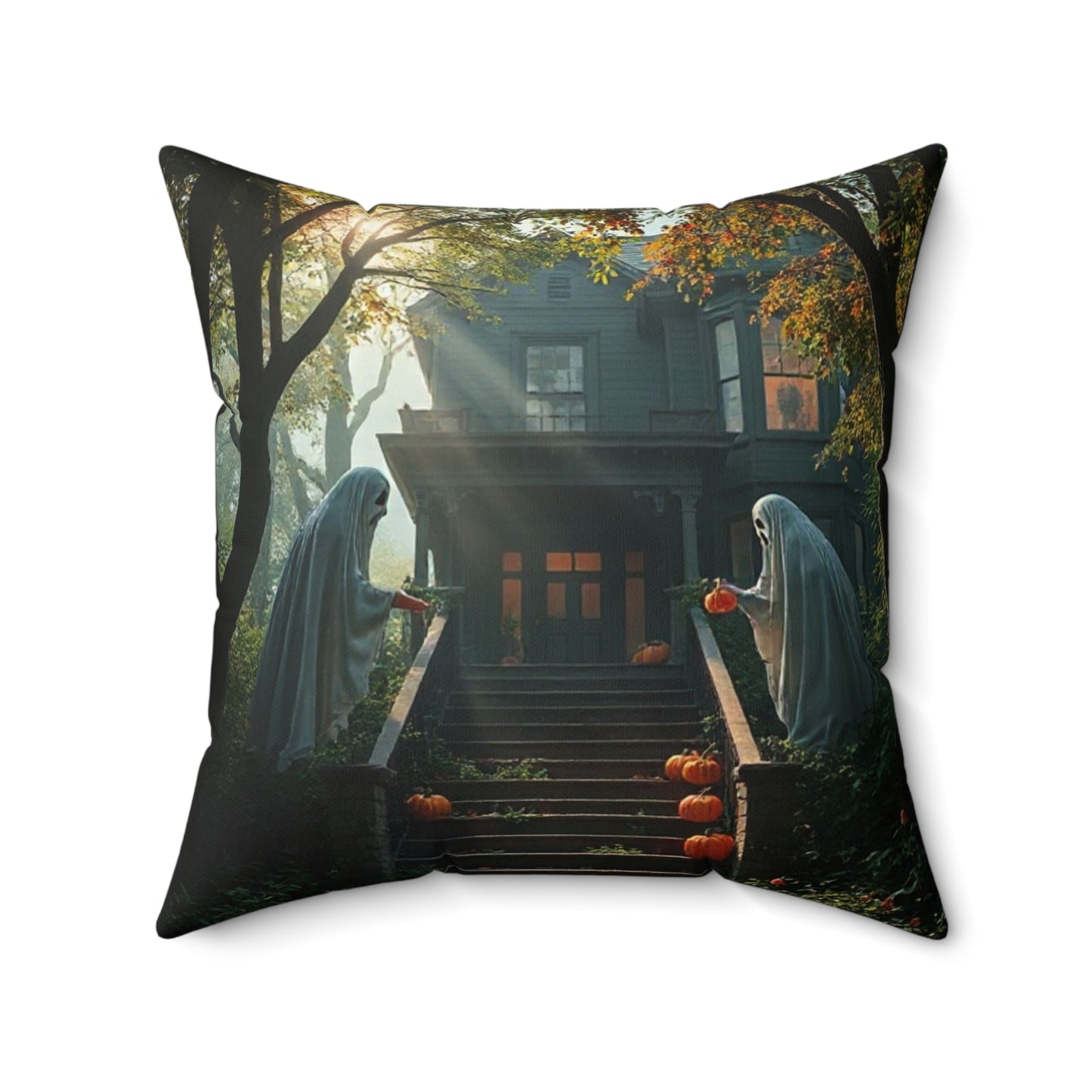 Halloween Themed Decorative Pillow, Spooky Pillows, Home Decor, Fall Décor, Ghostly Decor, Autumn Pillow, Pumpkin Decor