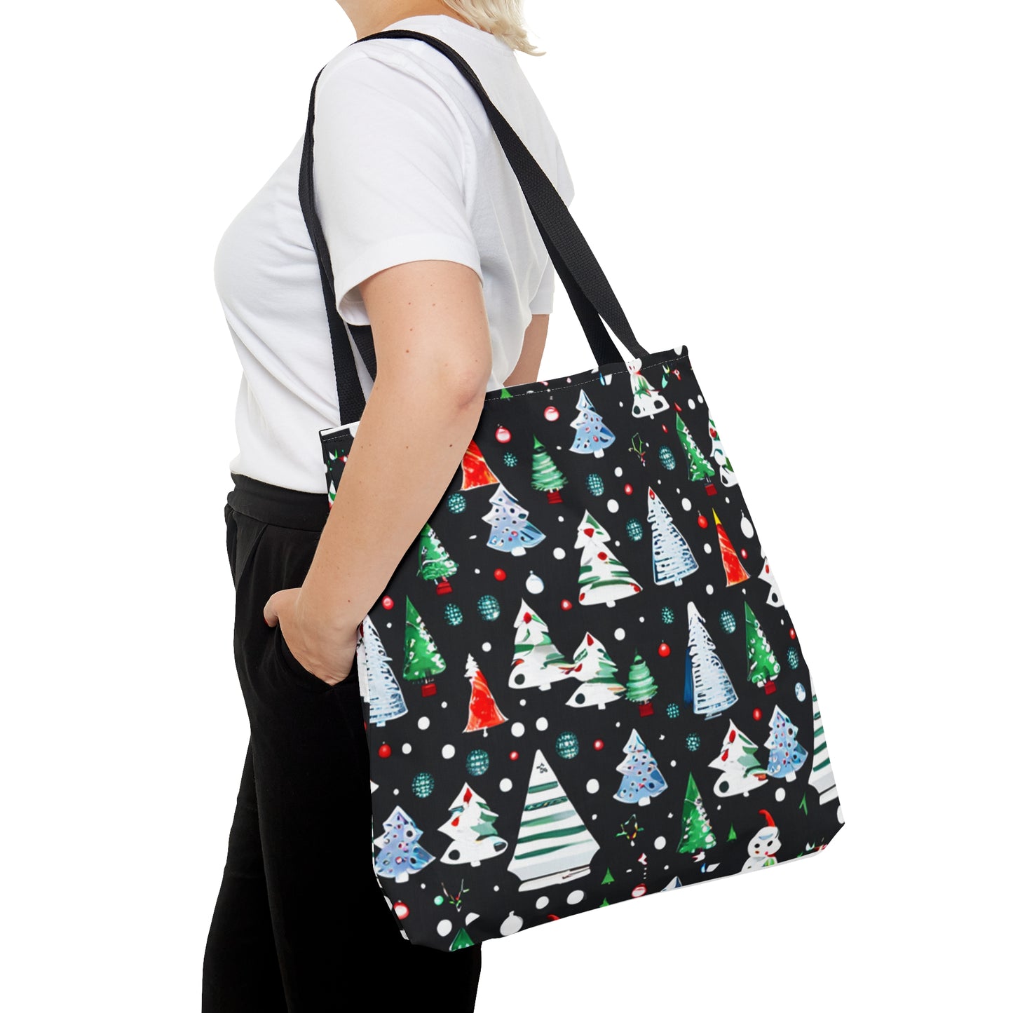 Colorful Christmas Tree Tote Bag