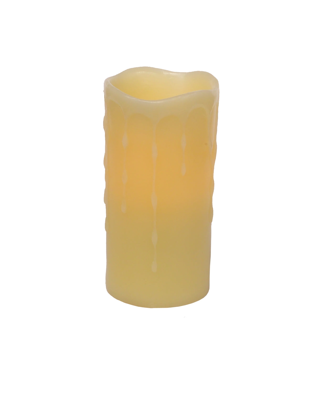 LED Dripping Wax Pillar Candles (Set of 4) 6"
