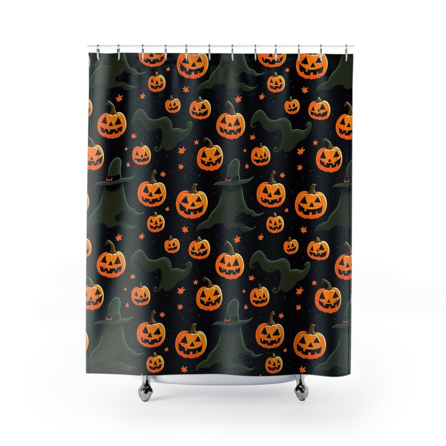 Halloween Haunted Forest Shower Curtain 71x74
