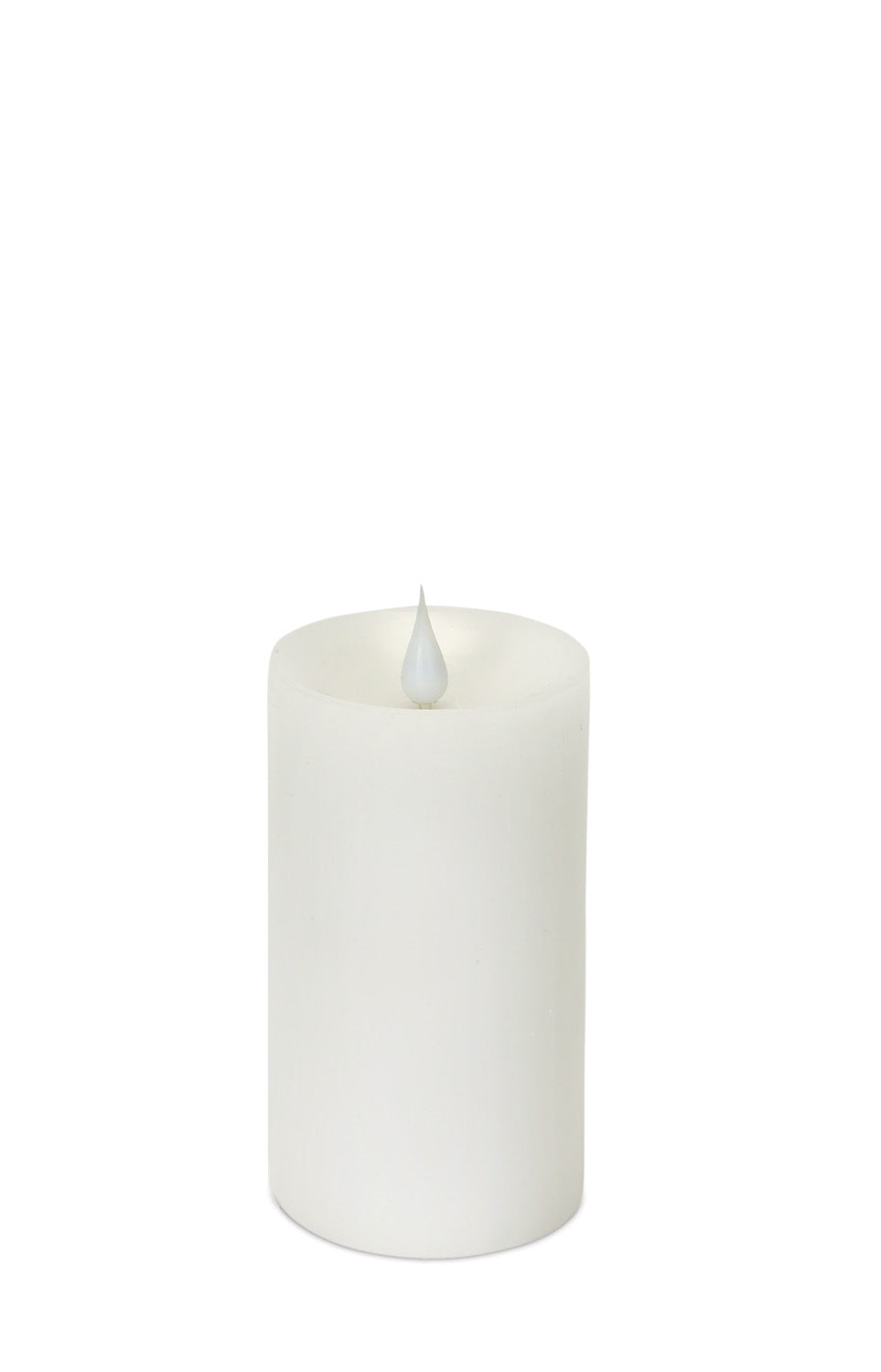 Simplux Designer LED Candle with Moving Flame and Remote (Set of 2) White 5"