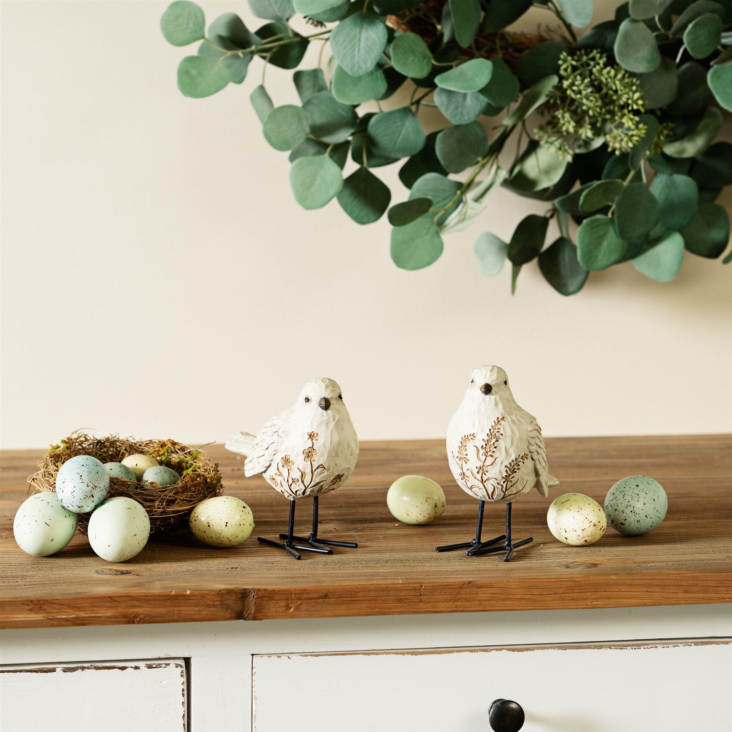 Bird (Set of 2) 5"H, 5.25"H Resin