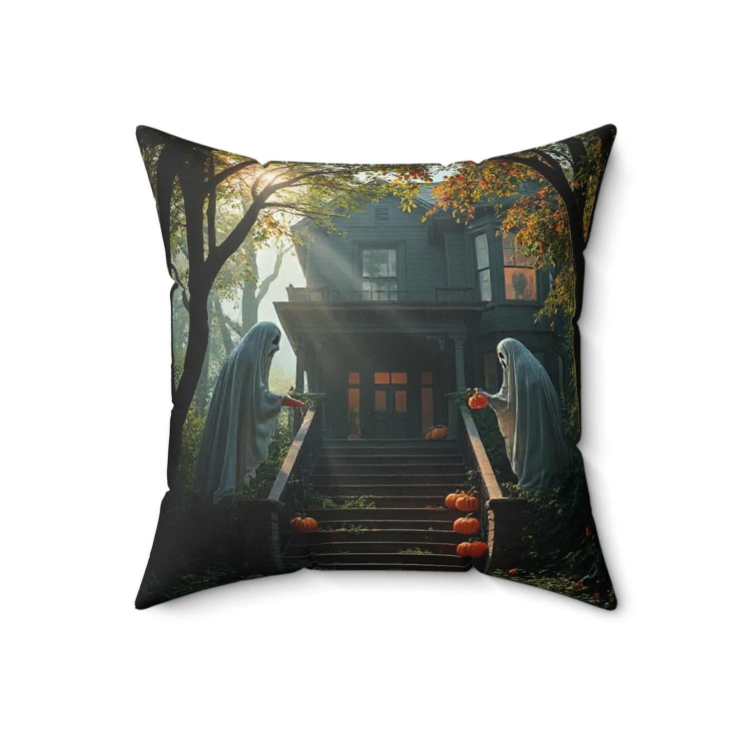 Halloween Themed Decorative Pillow, Spooky Pillows, Home Decor, Fall Décor, Ghostly Decor, Autumn Pillow, Pumpkin Decor