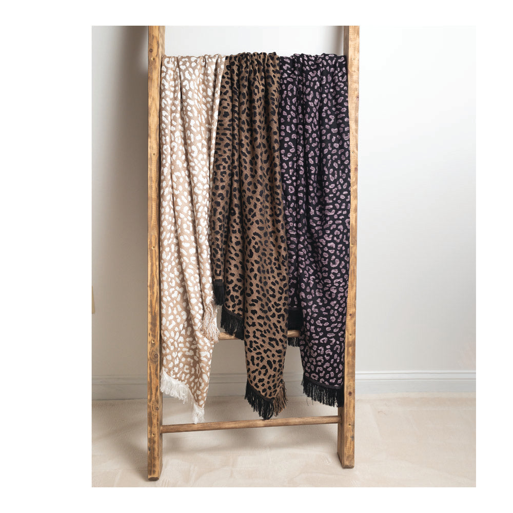 Leopard Natural/Tan 48X60 Rayon