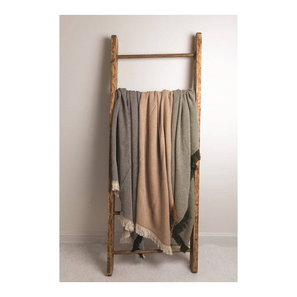 Heirloom-quality Dashing Texture Bronze Tapestry Throw 46x67 Woven Throw
