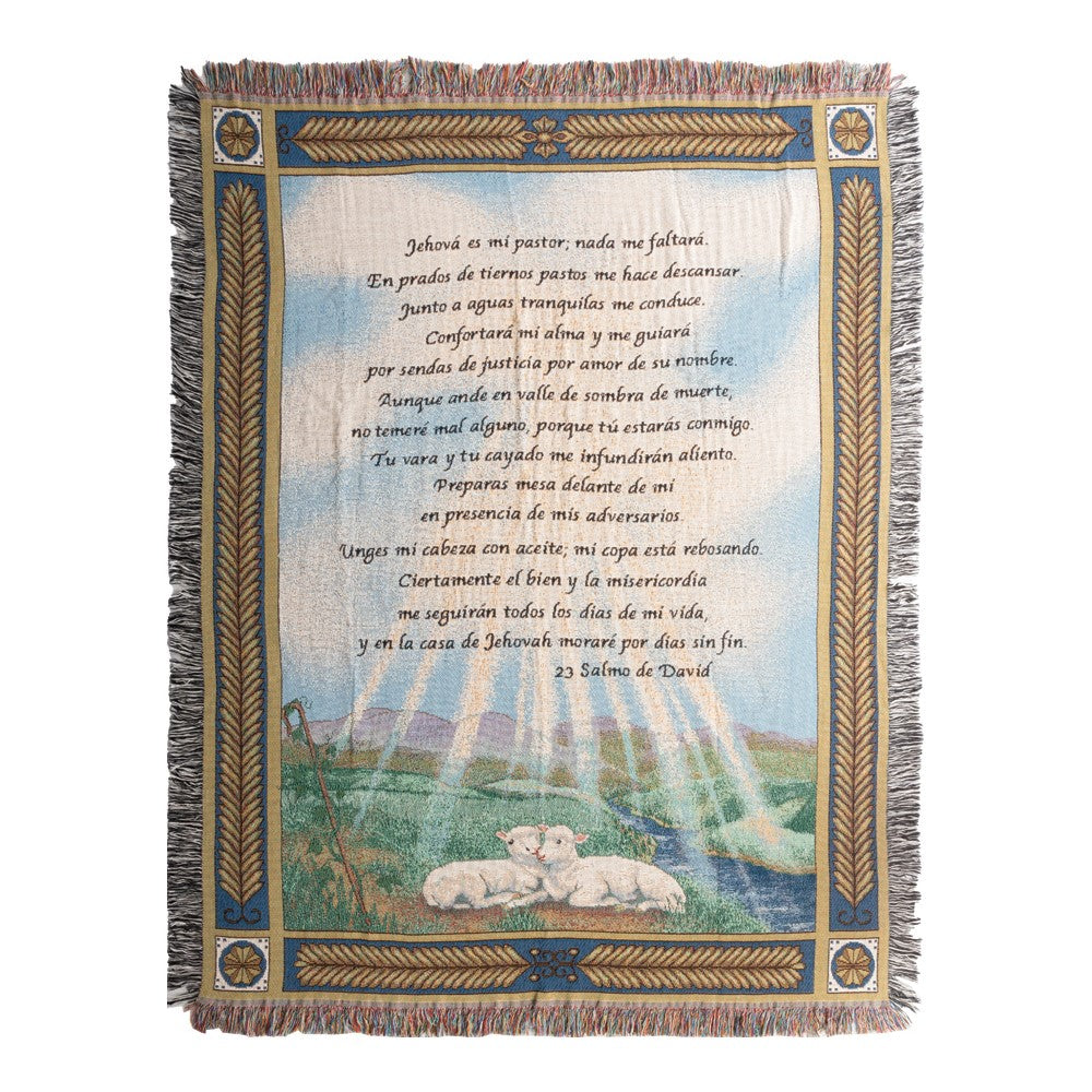 23rd Psalm Tapestry Throw - Spanish 50X60
