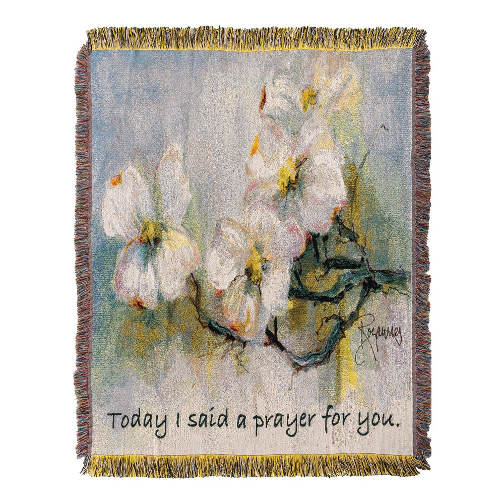 Dogwood With Verse Tapestry Throw 50x60