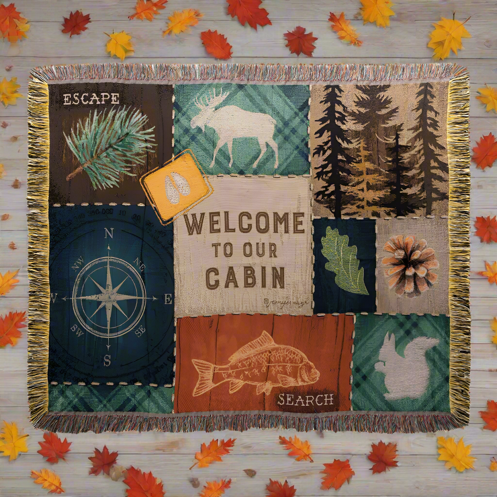 Escape To Nature Tapestry Throw 50" x 60"
