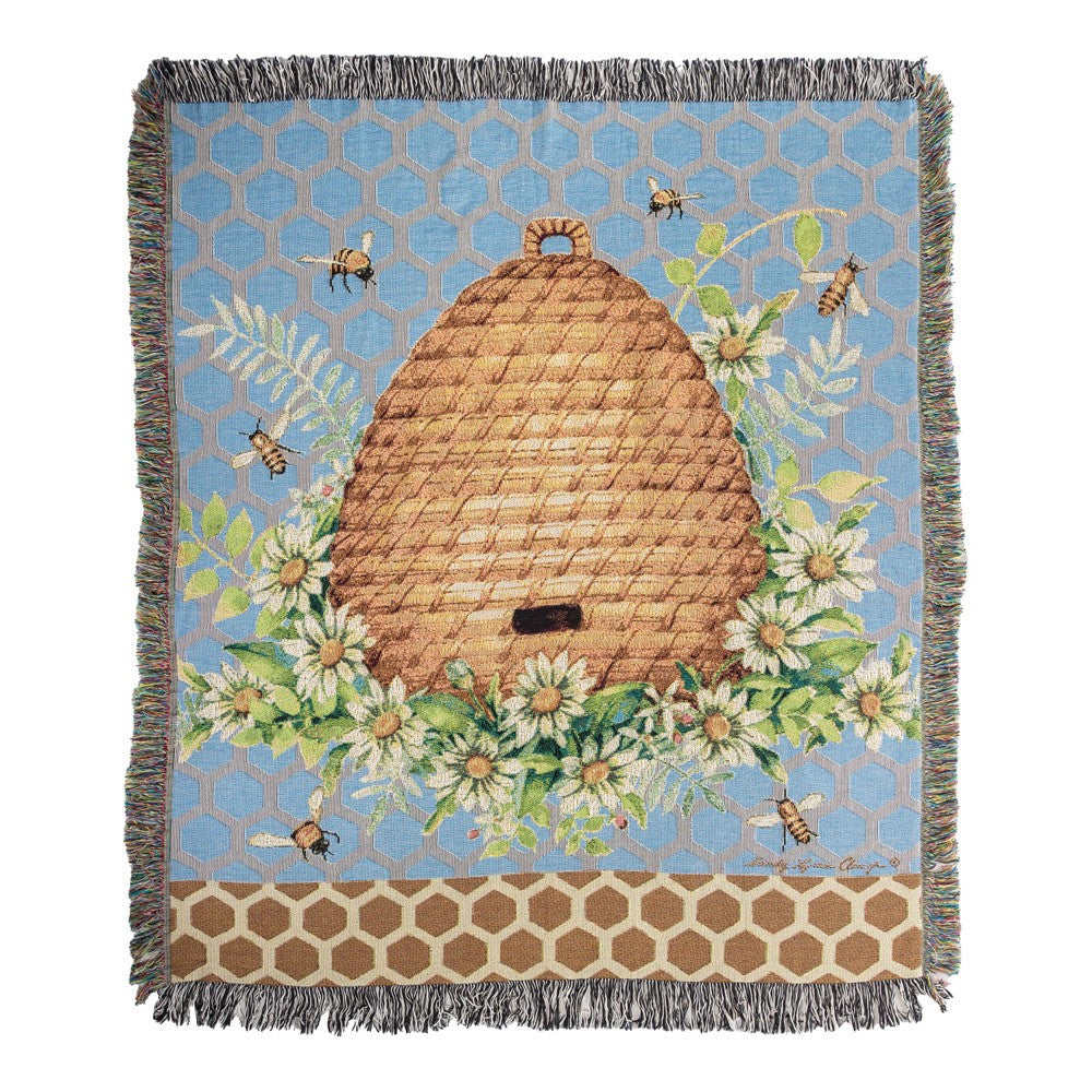 Garden Buzz Tapestry Throw 50x60