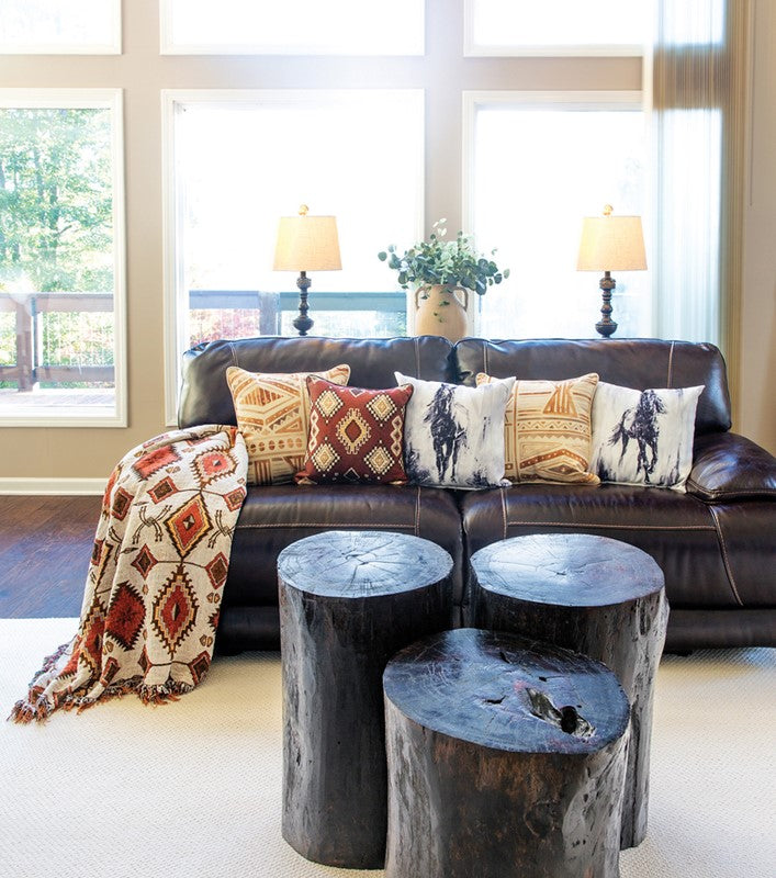 Non-Embellished Native Design Tapestry Throw 50"x60" 100% Cotton