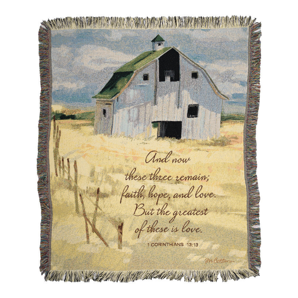 Throw Blanket Sheffield Farms With Verse Tapestry Throw 50x60 Woven Throw