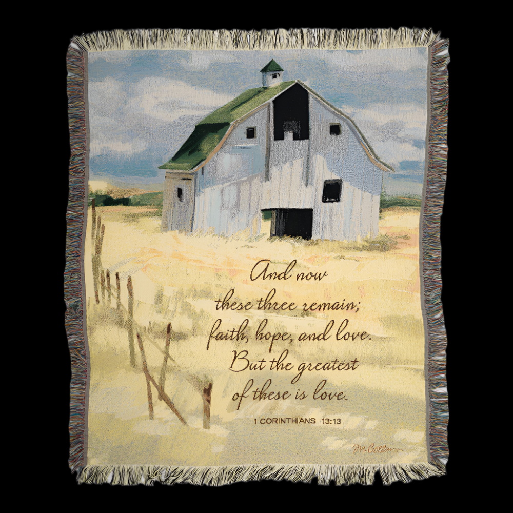 Throw Blanket Sheffield Farms With Verse Tapestry Throw 50x60 Woven Throw