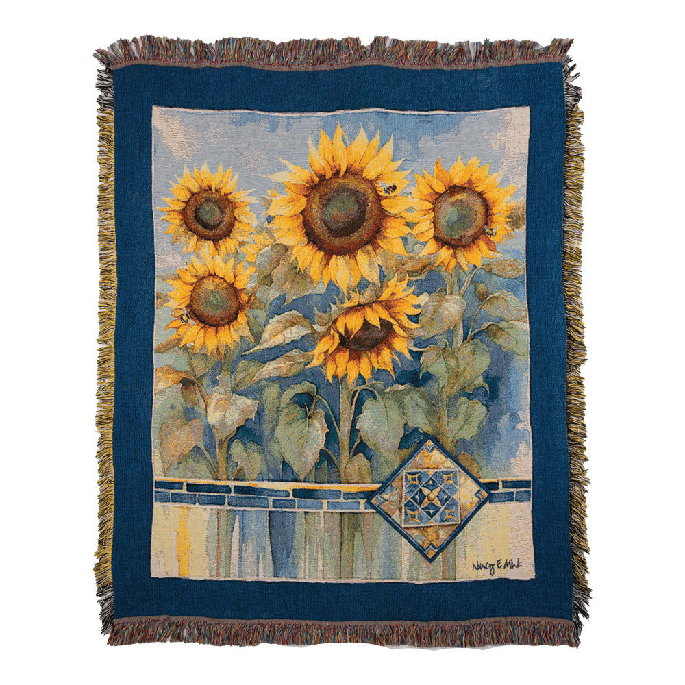 Sun Kissed Tiles 50X60 Throw Blanket