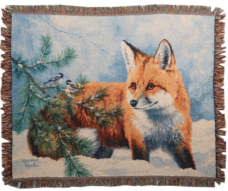 Snow Day Tapestry Throw 60x50 Woven Throw
