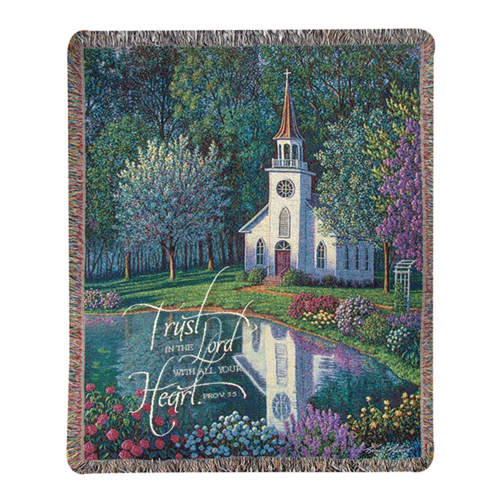 Sanctuary Tapestry Throw 50"x60" 100% Cotton
