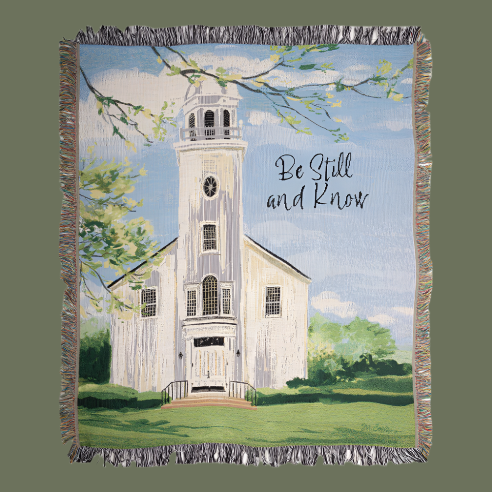 Town Square Be Still Tapestry Throw 50x60 Woven Throw
