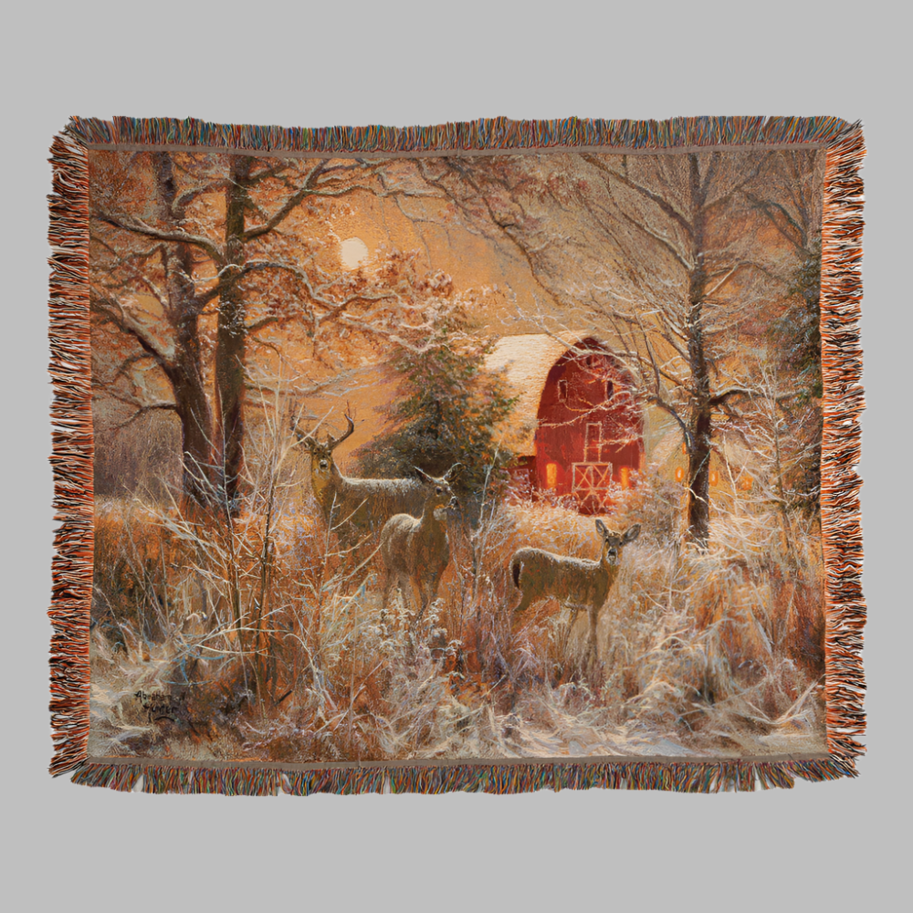Winter Moonlight Tapestry Throw 60x50 Woven Throw