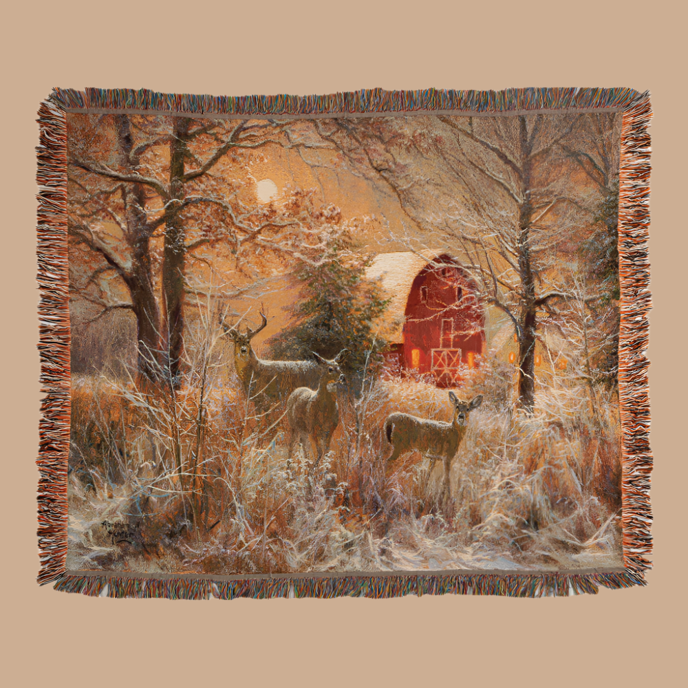Winter Moonlight Tapestry Throw 60x50 Woven Throw