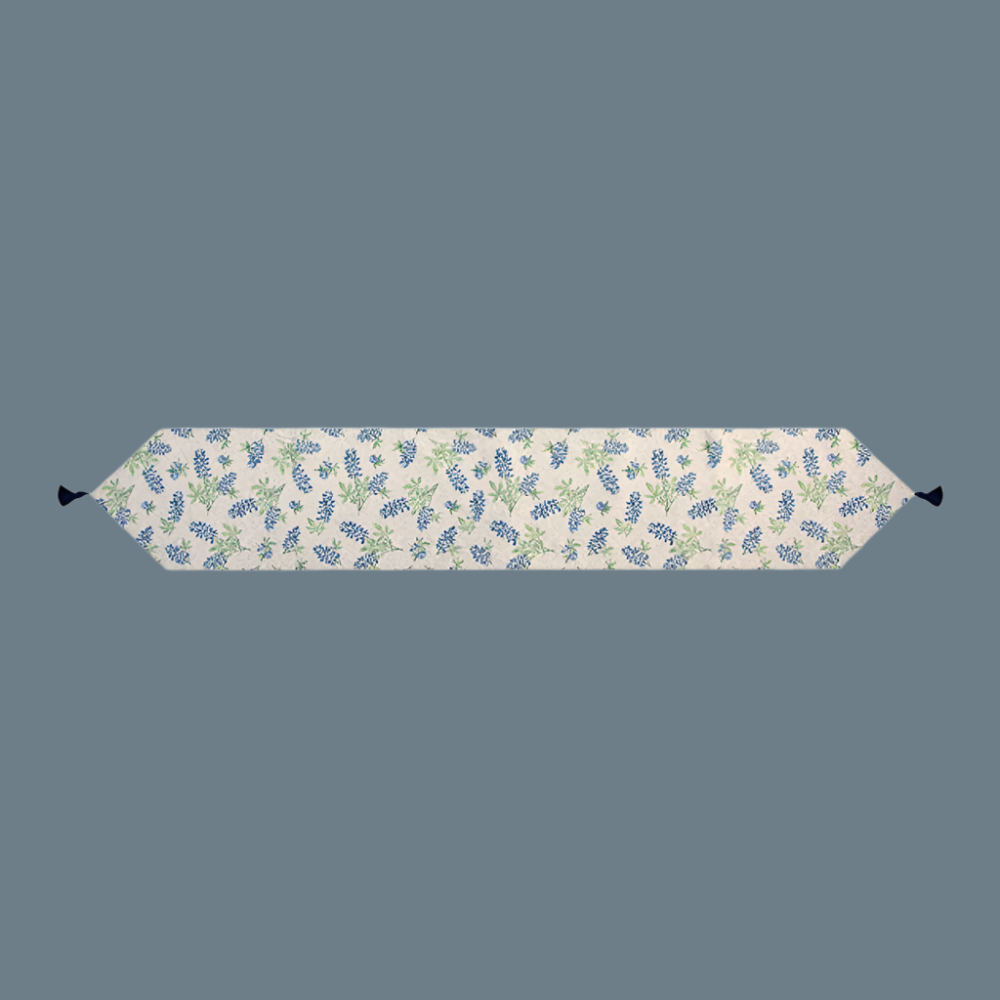 Texas Bluebonnets Runner 72 inch Table Runner