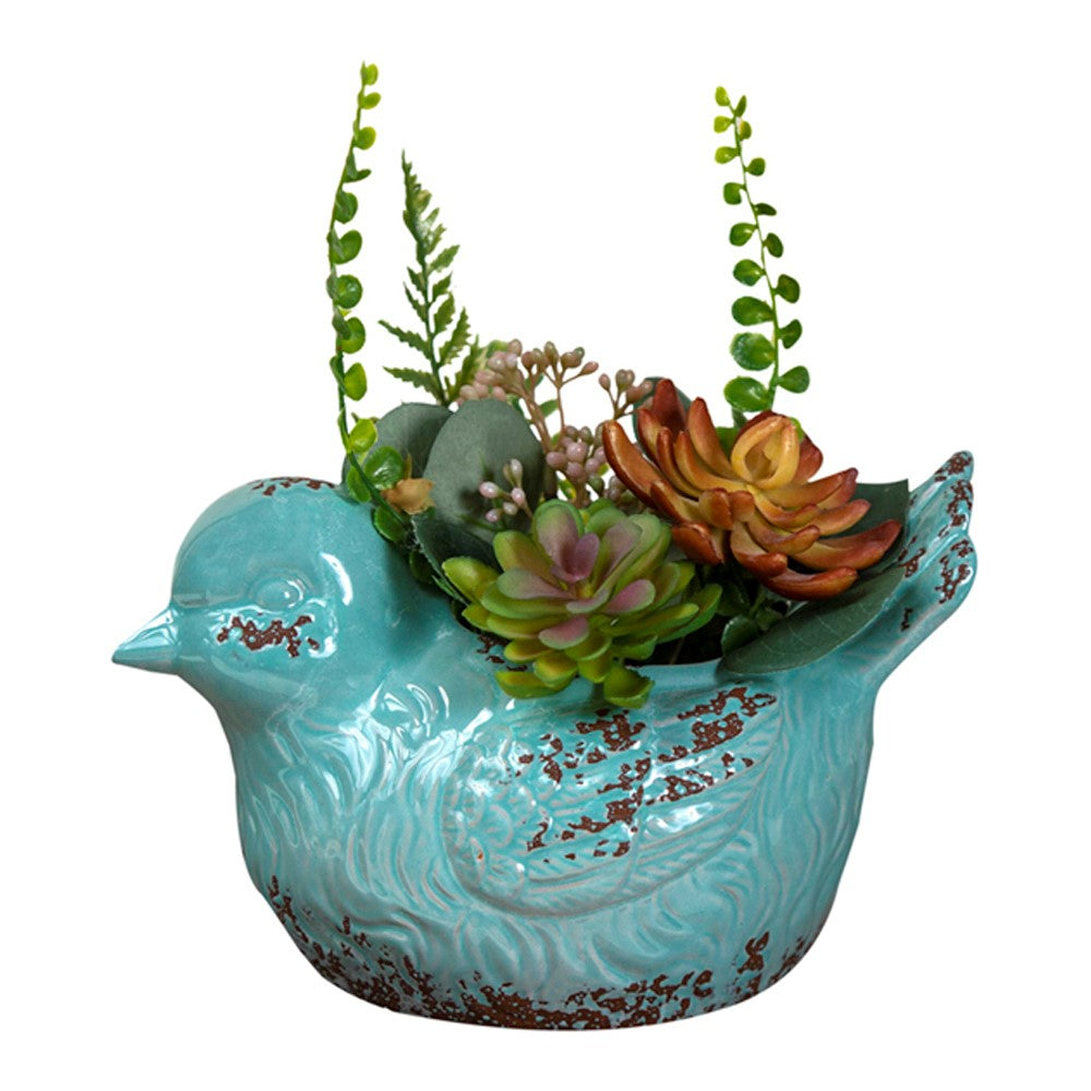 Ceramic Bird Flower Pot