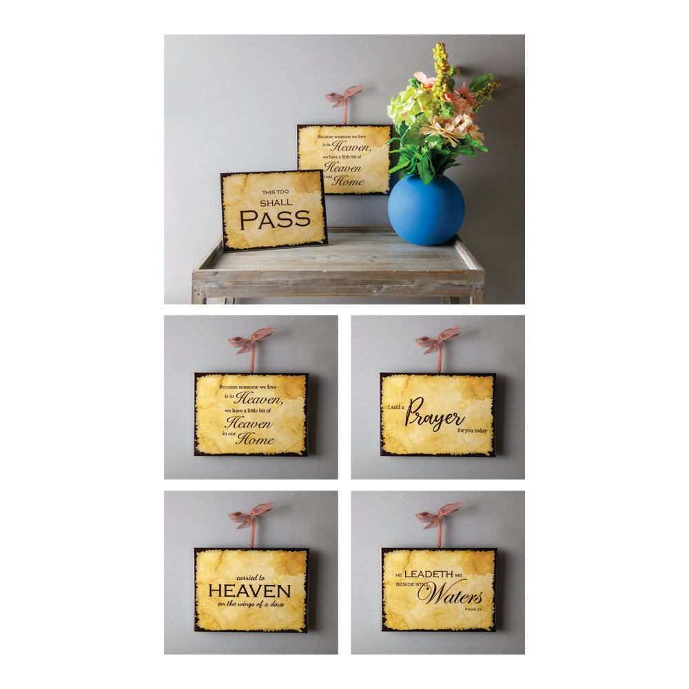 Said A Prayer - Inspirational Plaque Set of 3