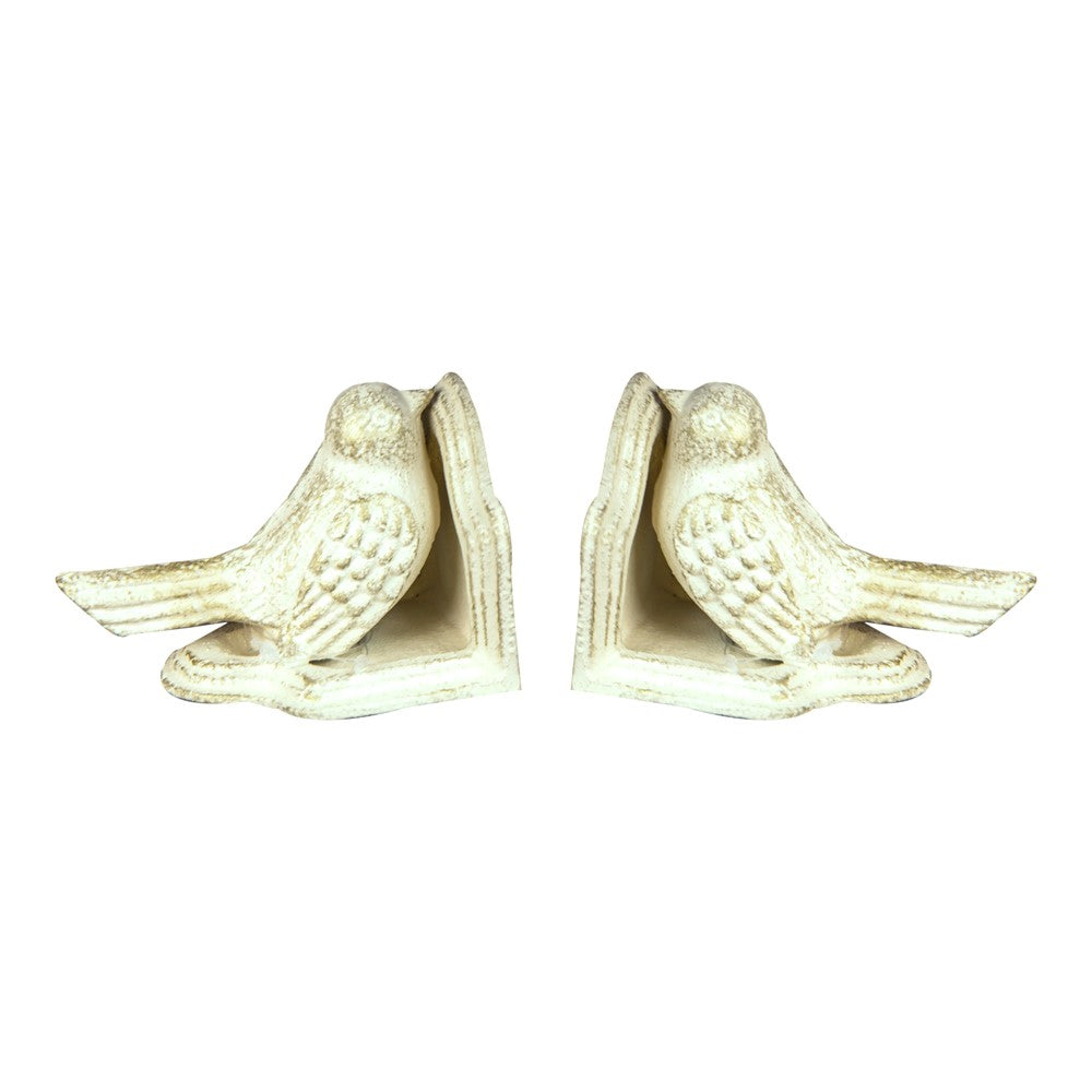 Birds Cast Iron Book Ends Set of 2