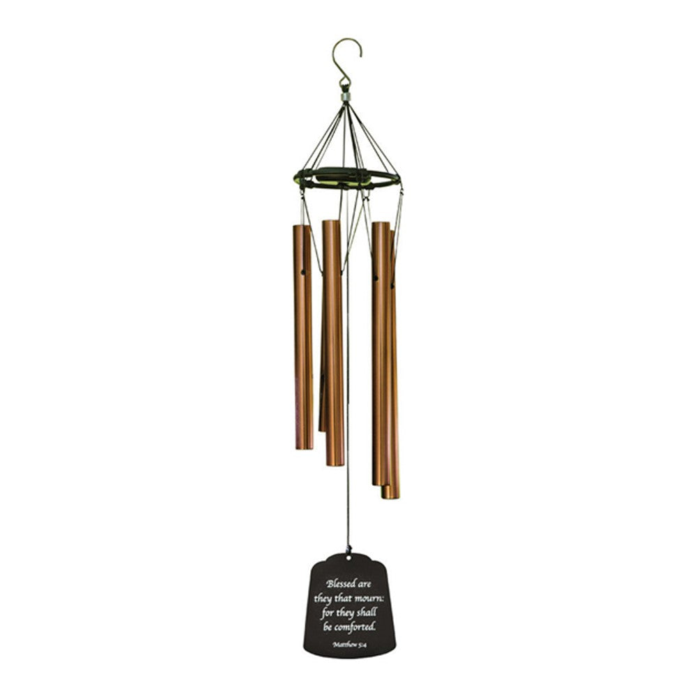 Inspirational Wind Chime Bronze W/ Cap Blessed Are They