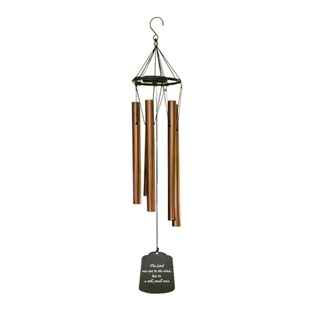 Inspirational Wind Chime Bronze W/ Cap A Still Small Voice