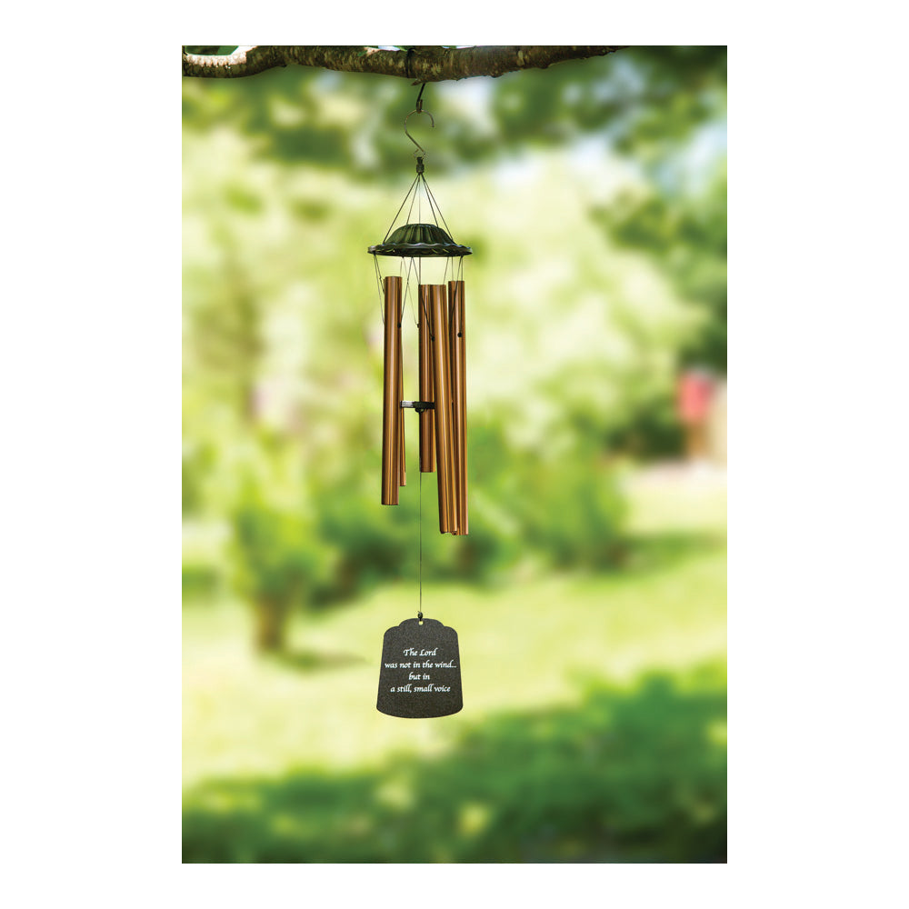 Inspirational Wind Chime Bronze W/ Cap A Still Small Voice