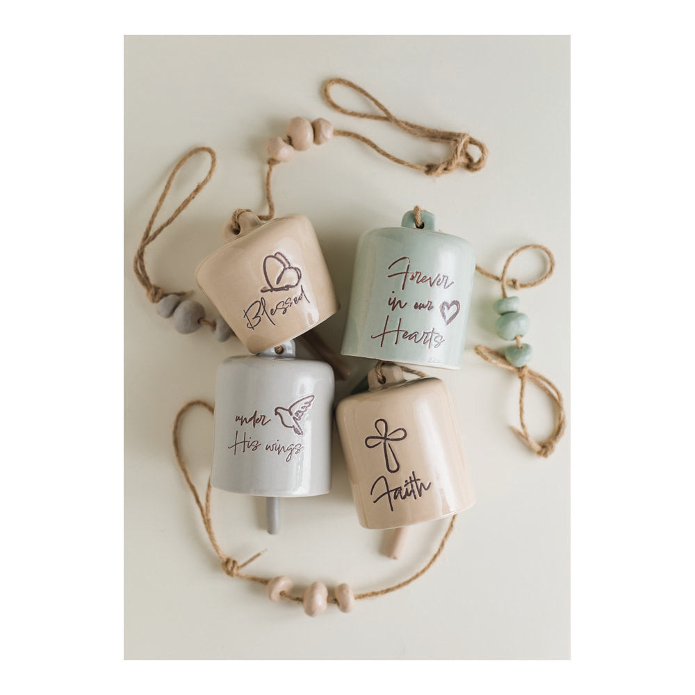 Ceramic Bell - Under His Wings