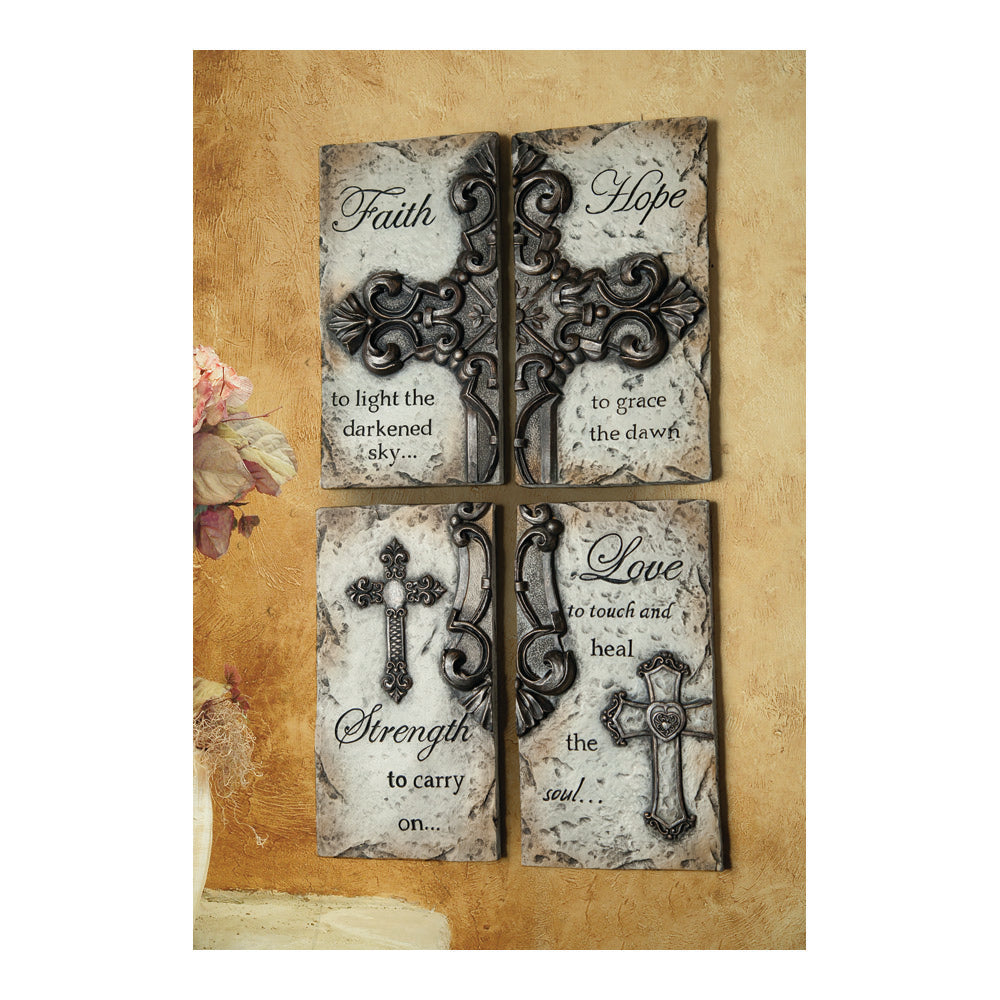 Cross 4Pc Wall Plaque