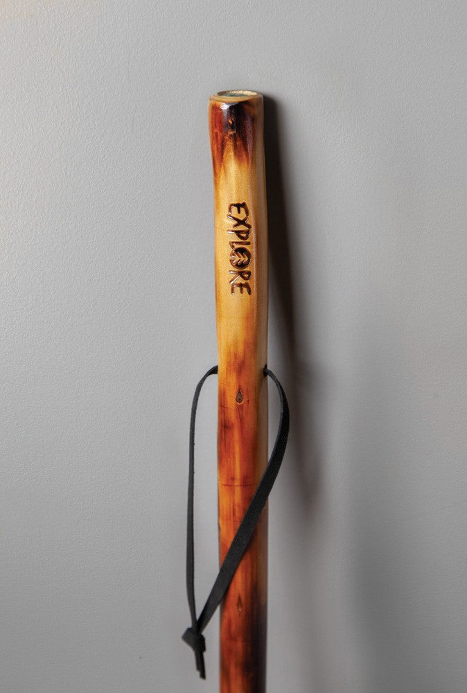 Take A Hike Walking Stick With Compass & Pouch - Explore
