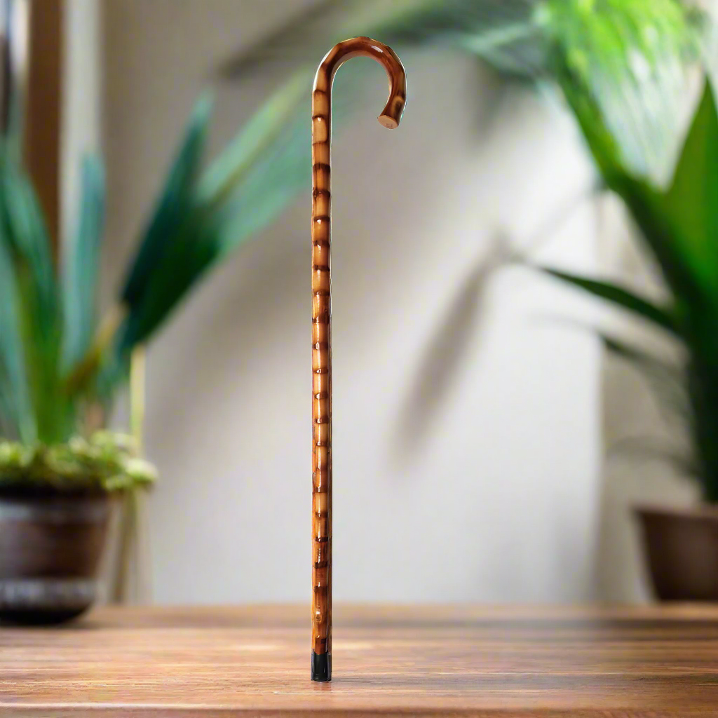 Lean On Me Wood Cane - Hooked Set of 4
