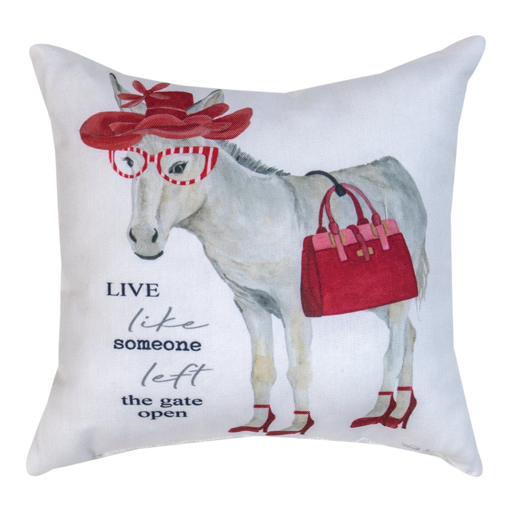 Girls Wanna Have Fun Gate Open Climaweave Pillow 12" Indoor/Outdoor