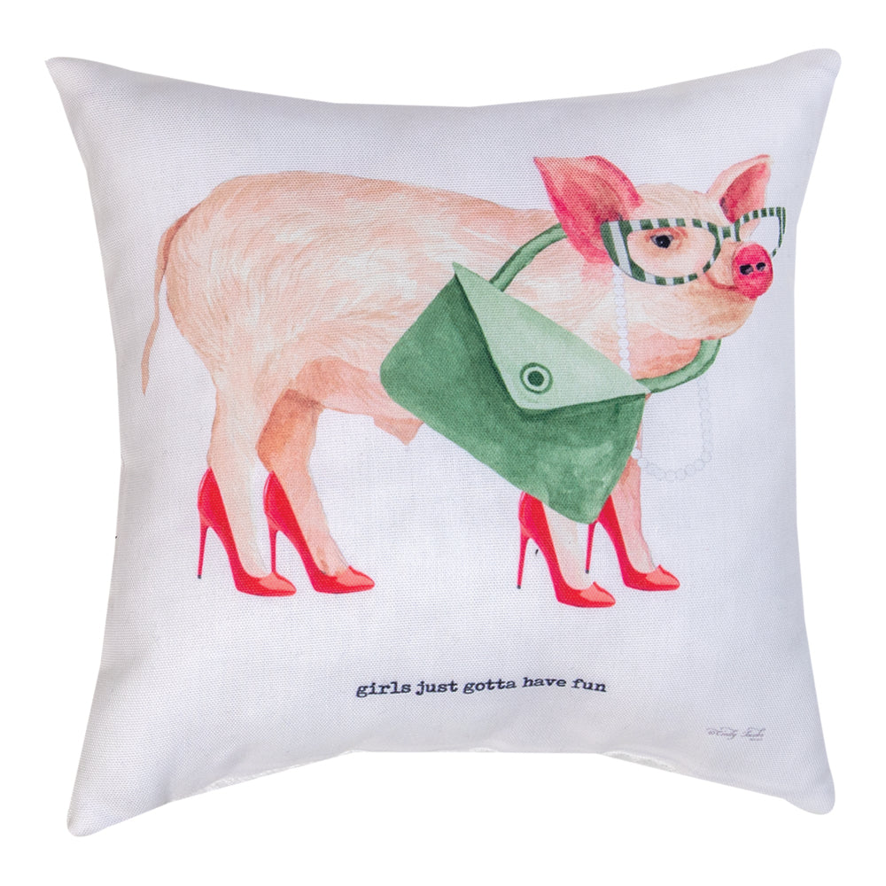 Girls Wanna Have Fun Climaweave Pillow 12" Indoor/Outdoor