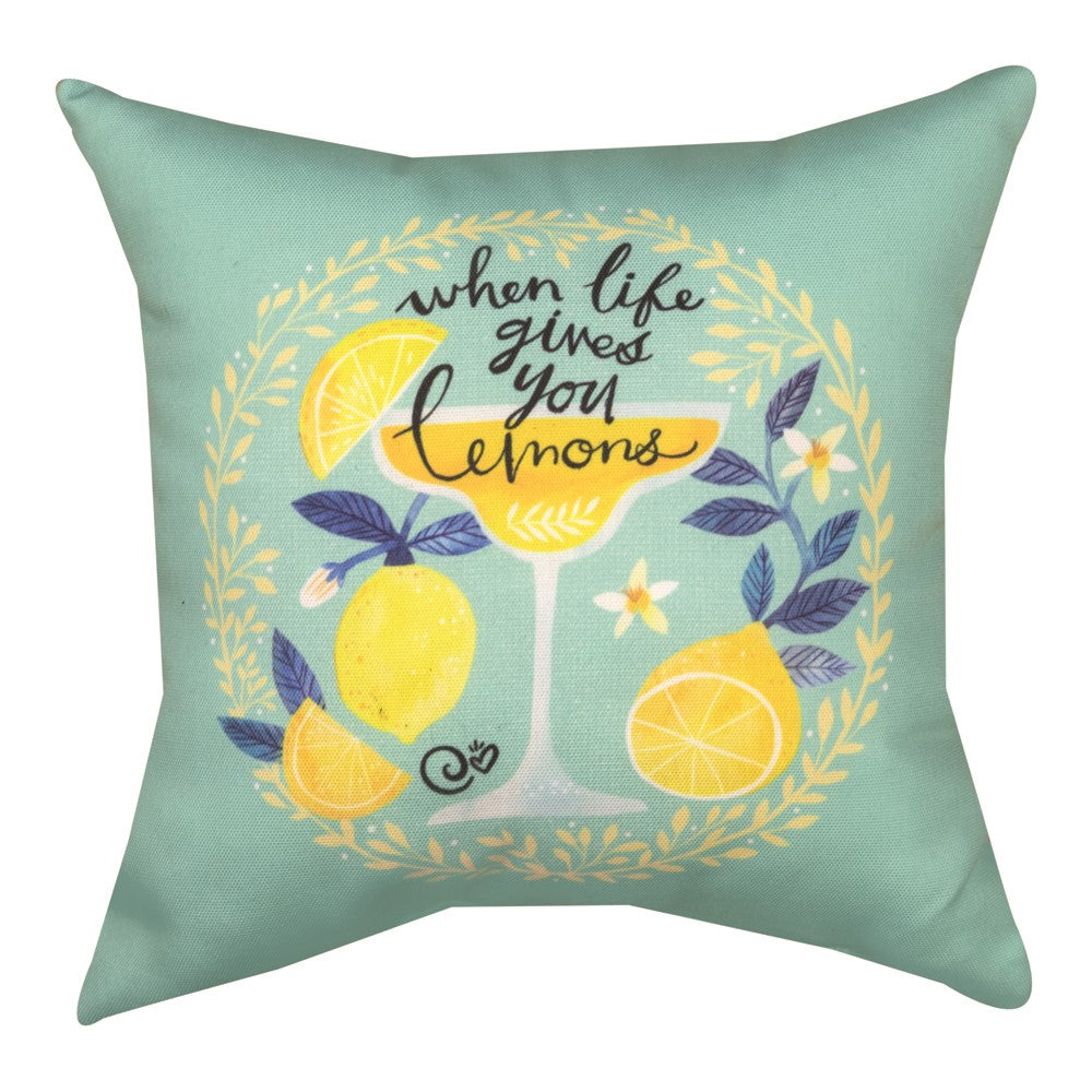 When Life Gives You Lemons Climaweave Pillow 12" Indoor/Outdoor