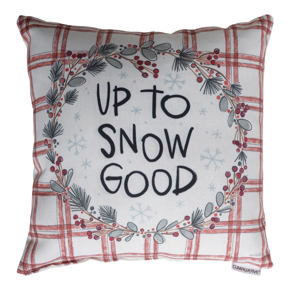 Up To Snow Good Climaweave Pillow 12x12