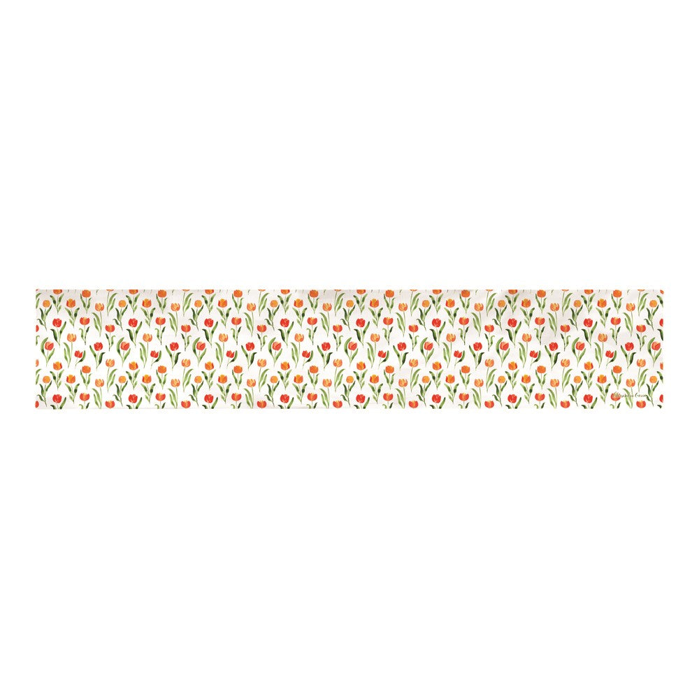 Orange & Pink Florals 72 inch Table Runner