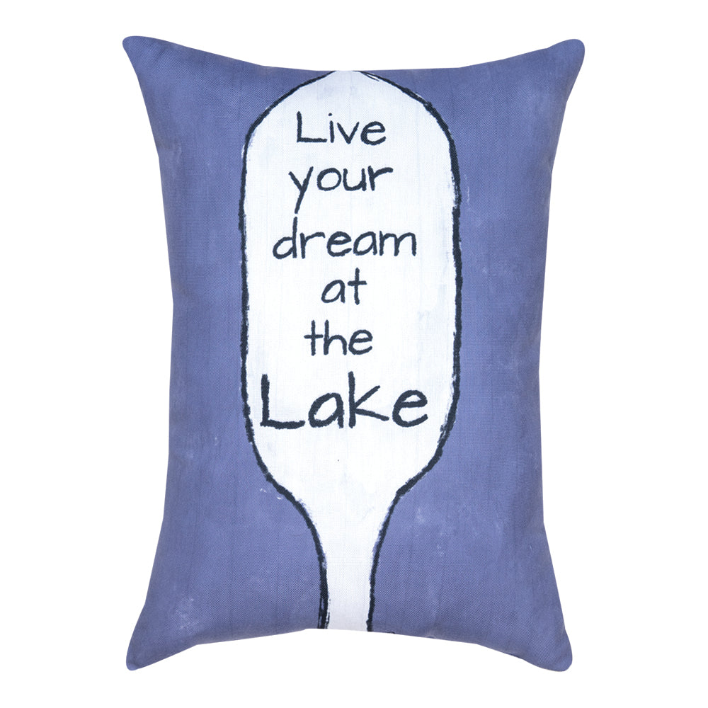Dream At The Lake Climaweave Pillow 13"x18" Indoor/Outdoor