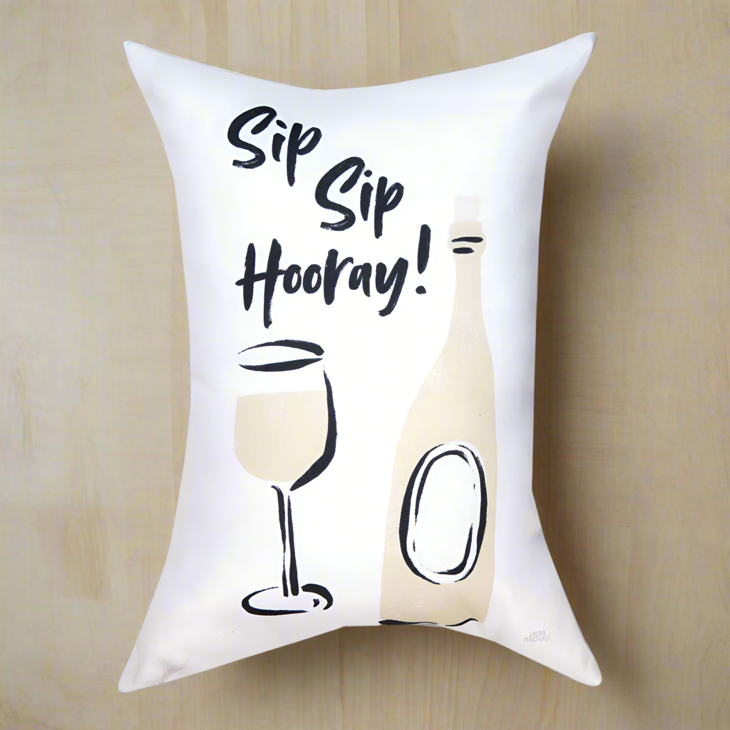 Sip Sip Hooray Climaweave Pillow 13"x18" Indoor/Outdoor