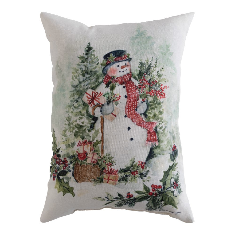 Holly And Pine - Snowman Climaweave Pillow