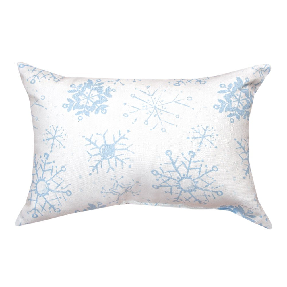 Let It Snow Climaweave Pillow 18"X13" Indoor/Outdoor