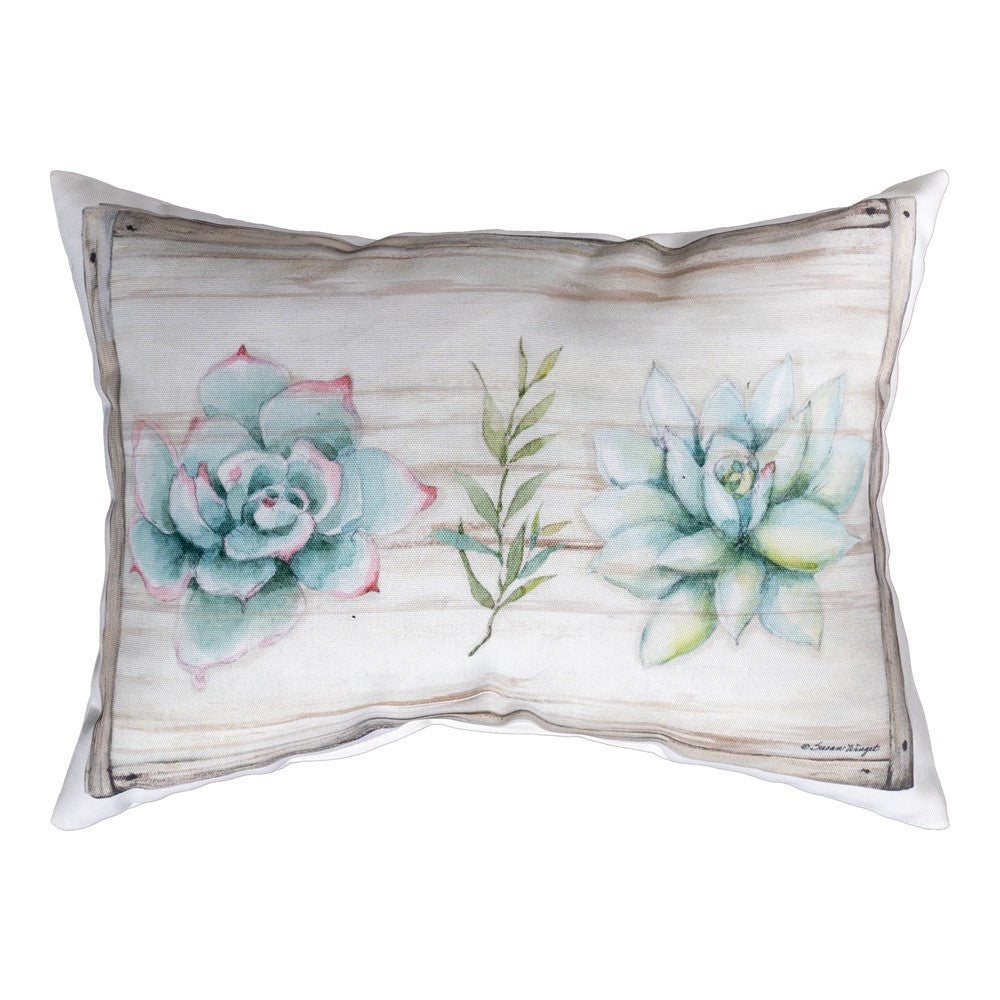 Rosewood Ranch - Succulents Climaweave Pillow 18" x 13"