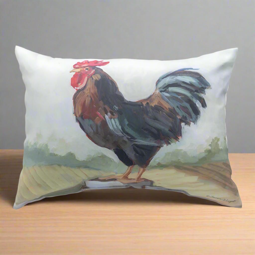 Field Of Home Rooster Climaweave Pillow 18x13