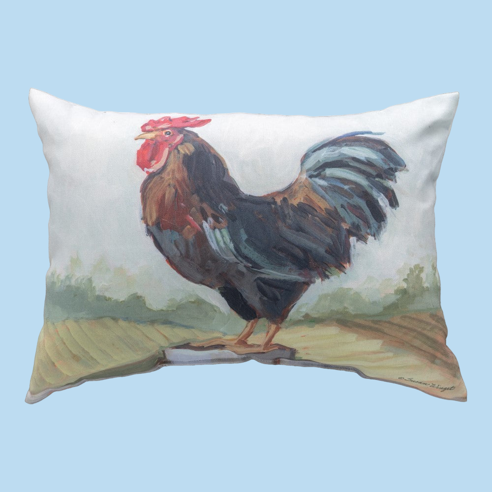 Field Of Home Rooster Climaweave Pillow 18x13