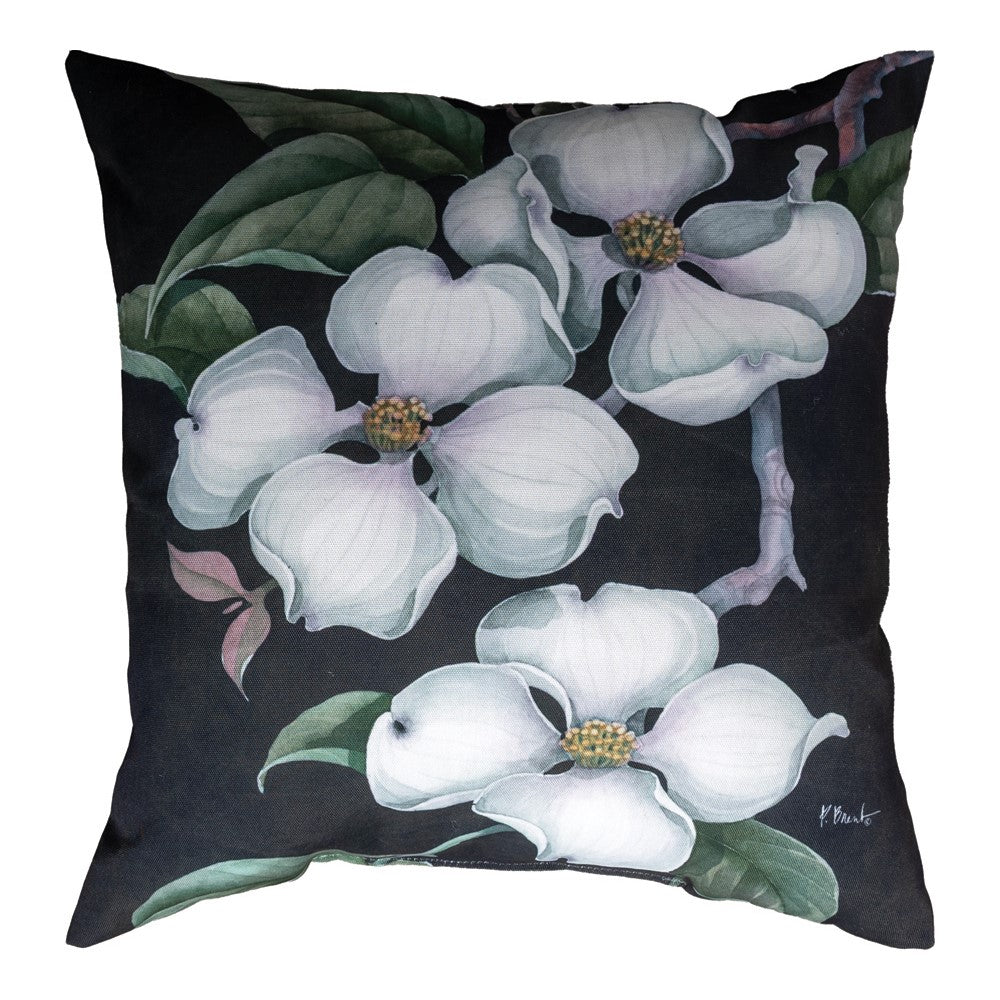 Bay Manolia And Dogwood Climaweave Pillow 18" x 18"