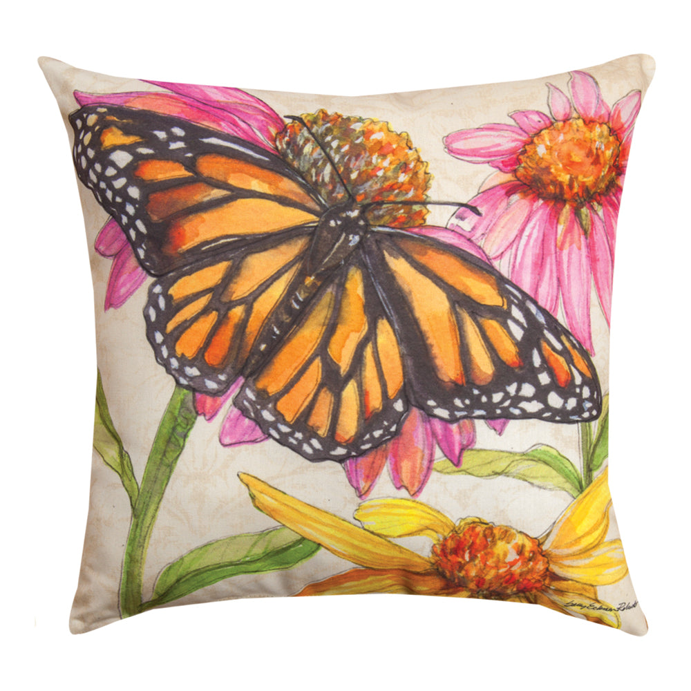 Butterfly Meadow Climaweave Pillow 18" Indoor/Outdoor