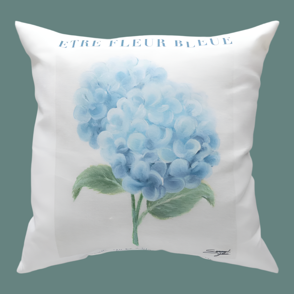 Etre Fleur Blue Climaweave Pillow 18x18