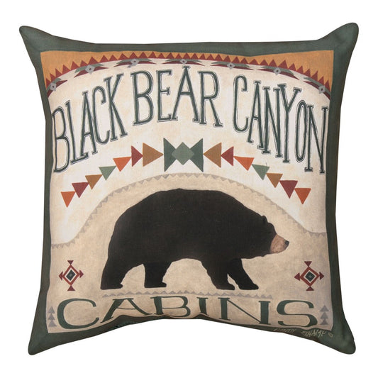 Gunnison Black Bear Canyon Climaweave Pillow 18" Indoor/Outdoor