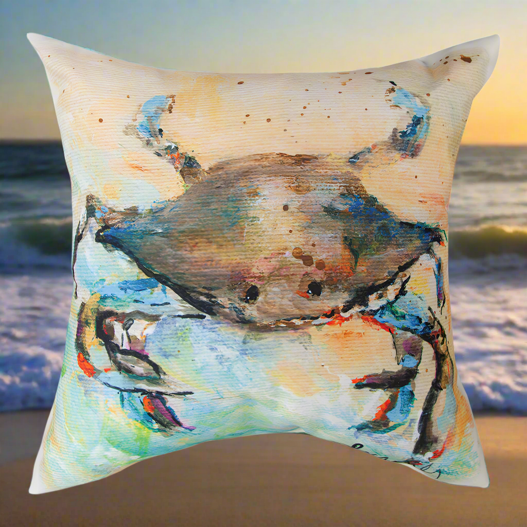 Crab Climaweave Pillow 18" Indoor/Outdoor